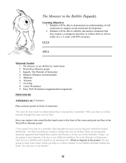 The Monster in the Bubble (Squeek)