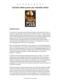 HOSTAGE THREE by Nick Lake: TEACHERS` NOTES