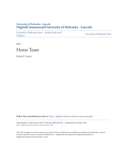 Home Team - DigitalCommons@University of Nebraska