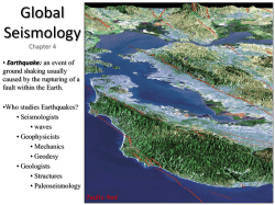 Global Seismology