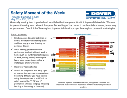 safety moment of the week - may 7-13