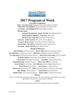 Program of Work pdf - Archdale