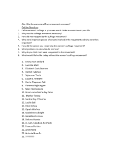 1. Emma Hart Willard 2. Lucretia Mott 3. Elizabeth Cady Stanton 4