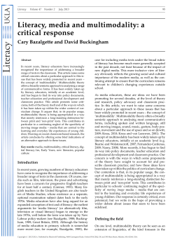 Literacy, media and multimodality: a critical response