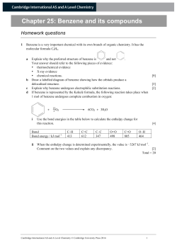 Chapter 25: Benzene and its compounds Homework questions