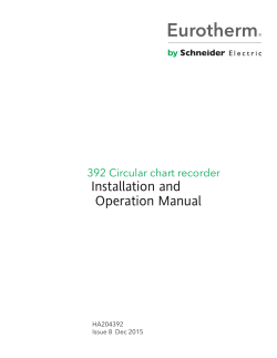 392 Installation and Operation Manual