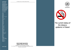the current status of the tobacco epidemic in poland