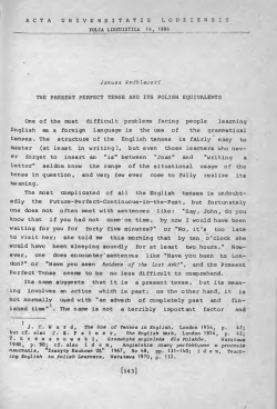 The Use of Tenses in English, London 1954, p. Gramatyka