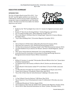 City of Virginia Beach Comprehensive Plan &ndash; It`s Our Future: A City
