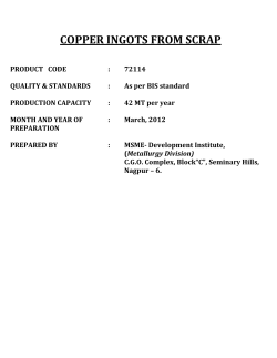 copper ingots from scrap