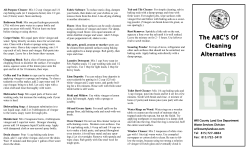 The ABC`S Of The ABC`S Of Cleaning Cleaning