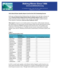 2016 Beach Water Quality Report Card