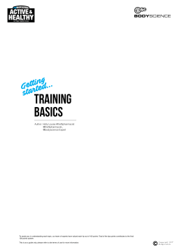 training basics - Amazon Web Services
