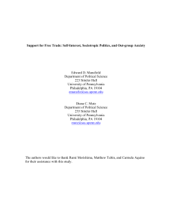 Support for Free Trade