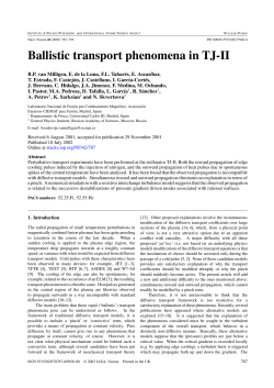 Ballistic transport phenomena in TJ-II