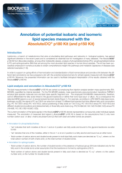 List of Isobaric and Isomeric Lipid Species