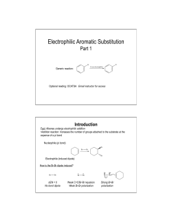 Electrophilic Aromatic Substitution