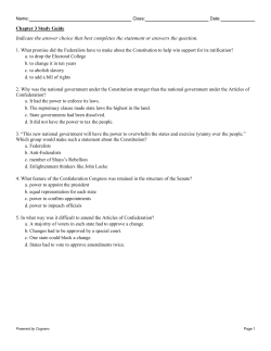 Chapter 3 Study Guide