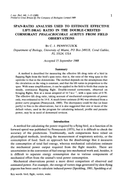 span-ratio analysis used to estimate effective lift