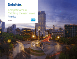 Competitiveness: Catching the next wave Mexico