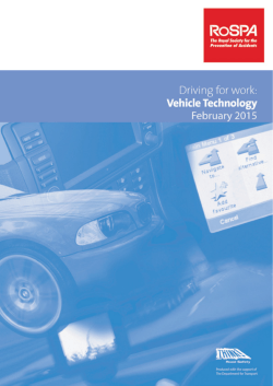 Driving for Work: Vehicle Technology