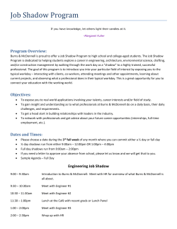 Job Shadow Program
