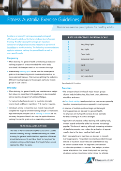 Strength Training for Healthy Adults