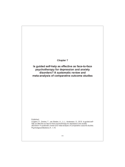 Is guided self-help as effective as face-to