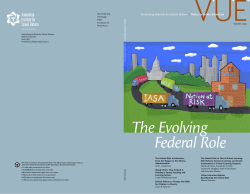 The Evolving Federal Role - Voices in Urban Education