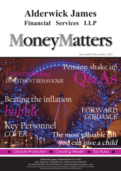 Money Matters - Alderwick James