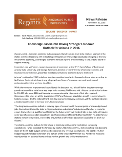 News Release - Arizona Board of Regents