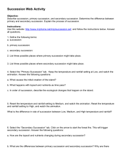 Succession Web Activity
