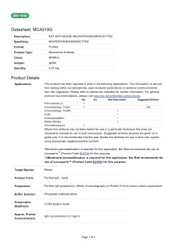 Datasheet: MCA519G Product Details