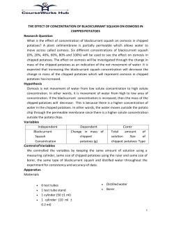 THE EFFECT OF CONCENTRATION OF