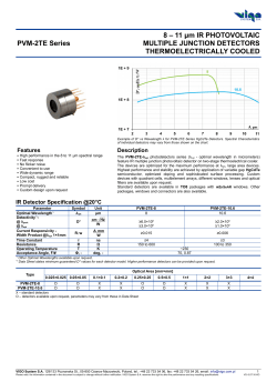 PVM-2TE Series 8 &ndash; 11 &mu;m IR PHOTOVOLTAIC MULTIPLE