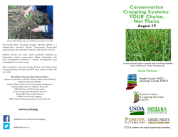 Conservation Cropping Systems: YOUR Choice