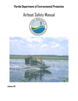 Airboat Safety Manual - Florida Department of Environmental