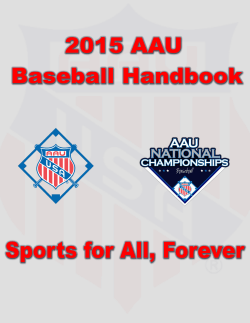 AAU Baseball Handbook