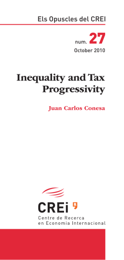 Inequality and Tax Progressivity