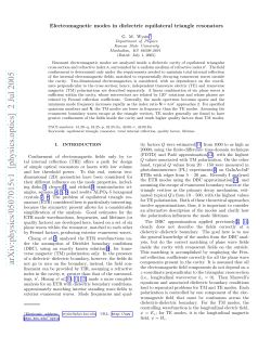 Electromagnetic modes in dielectric equilateral triangle resonators