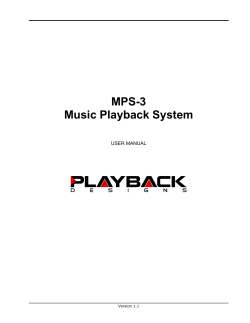 MPS-3 Music Playback System