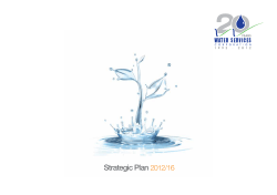 Strategic Plan 2012/16 - Water Services Corporation