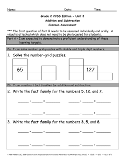 b Grade 2 Unit 2 Common Assessment CCSS