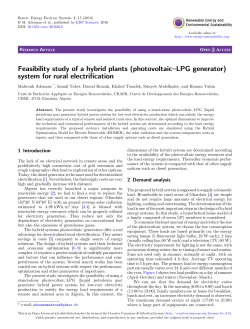 Feasibility study of a hybrid plants