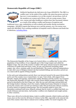 Democratic Republic of Congo (DRC)