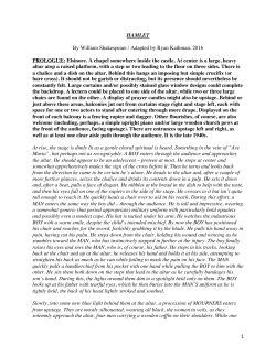 1 HAMLET By William Shakespeare / Adapted by Ryan Kathman