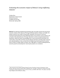 Evaluating the economic impact of Mexico`s drug trafficking industry