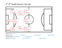 3 -4 Grade Soccer Line-Up