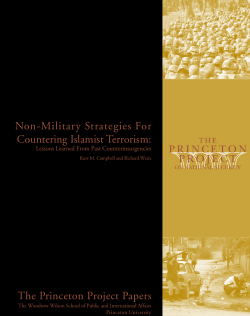 Non-Military Strategies For Countering Islamist Terrorism