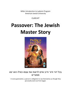 Passover: The Jewish Master Story